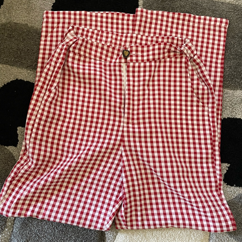 Cider Red Gingham Pants